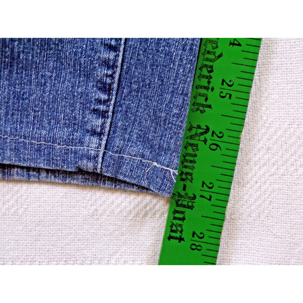 Westport Woman Jeans Blue Denim Embellished Rhinestone Pocket Straight Leg 16W - Picture 7 of 14